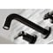 Kingston Brass KS8125ML Milano 2-Handle 8" Wall Mount Bathroom Faucet, Oil Rubbed Brnz KS8125ML - alternate 4